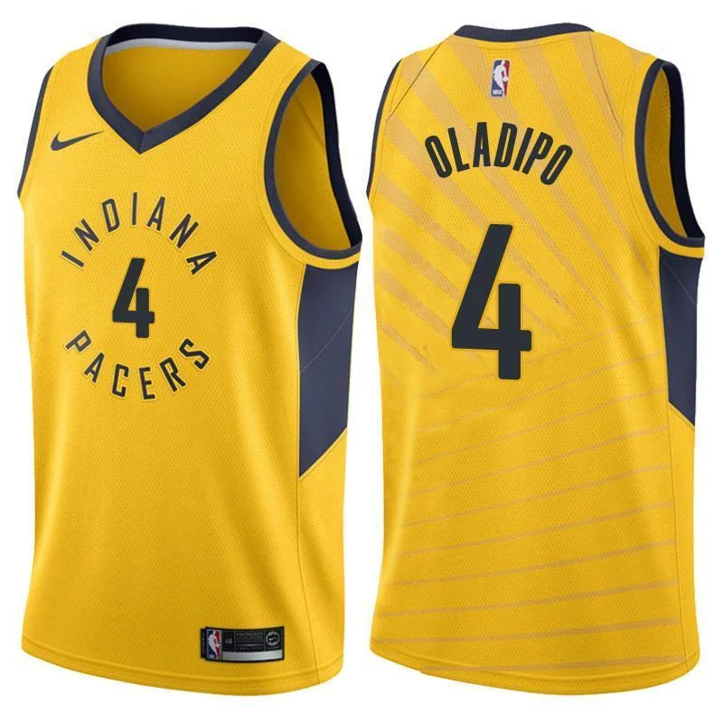 Men 4 VICTOR OLADIPO Jersey Yellow Indiana Pacers Jersey Fanatics