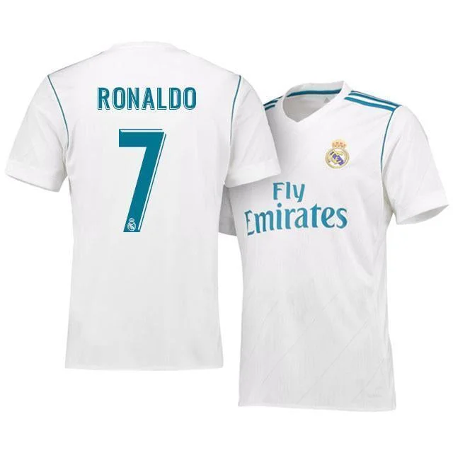 Men 7 Cristiano Ronaldo Jersey Soccer Real Madrid Jersey 2018 LaLiga