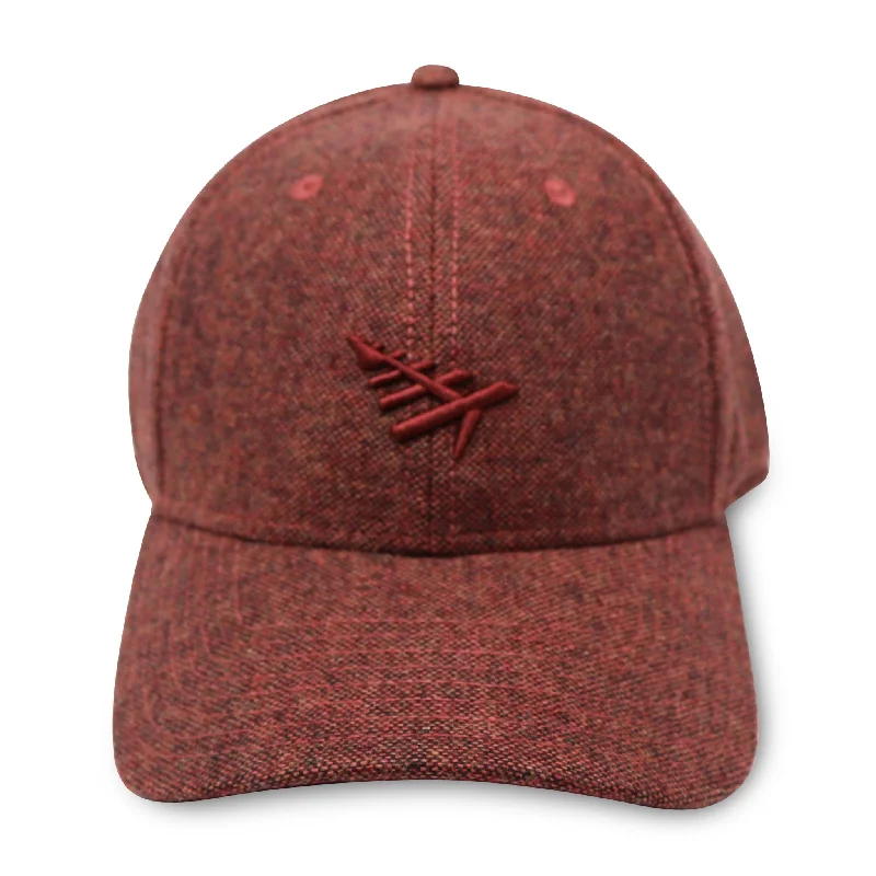 PAPER PLANES  ICON 2 TWEED (CABERNET) DAD CAP