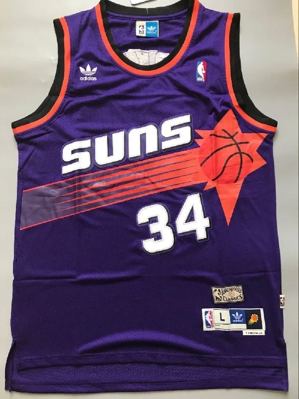 Men 34 Charles Barkley Jersey Purple Phoenix Suns Swingman Fanatics