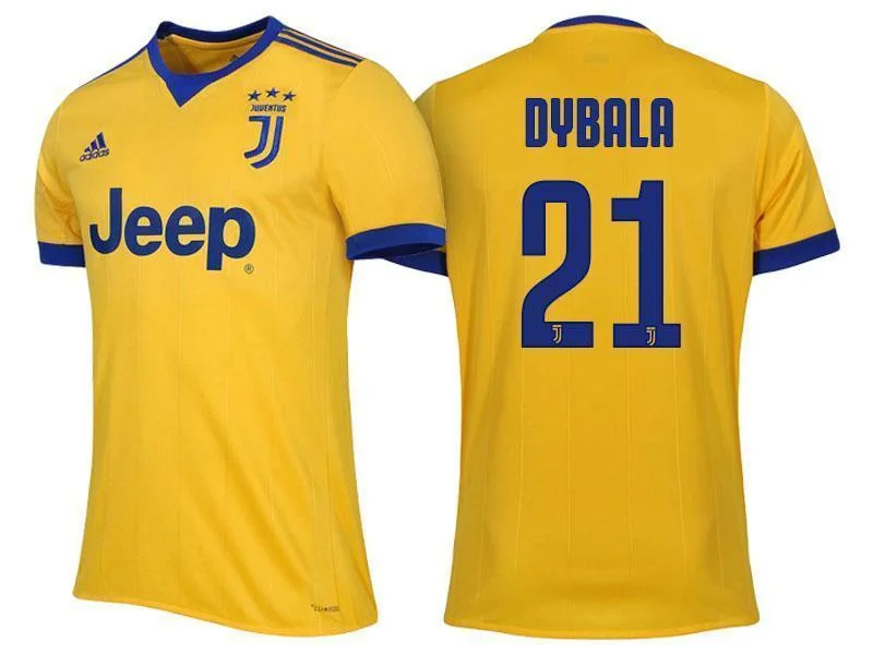 Men 21 Paulo Dybala Jersey Away Soccer Juventus Jersey 2018 Serie A