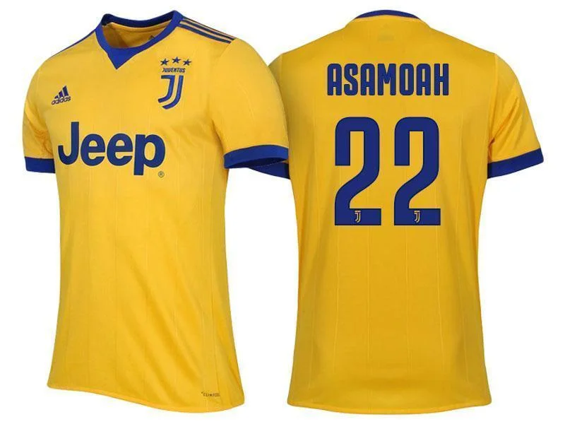 Men 22 Kwadwo Asamoah Jersey Away Soccer Juventus Jersey 2018 Serie A