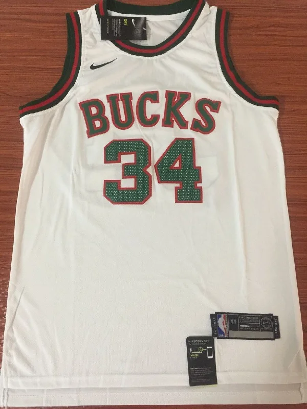 Men 34 Giannis Antetokounmpo Jersey White Milwaukee Bucks Fanatics