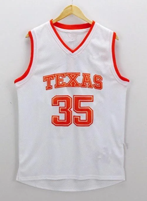 Men 35 Kevin Durant Swingman Jersey White Texas Longhorns Jersey