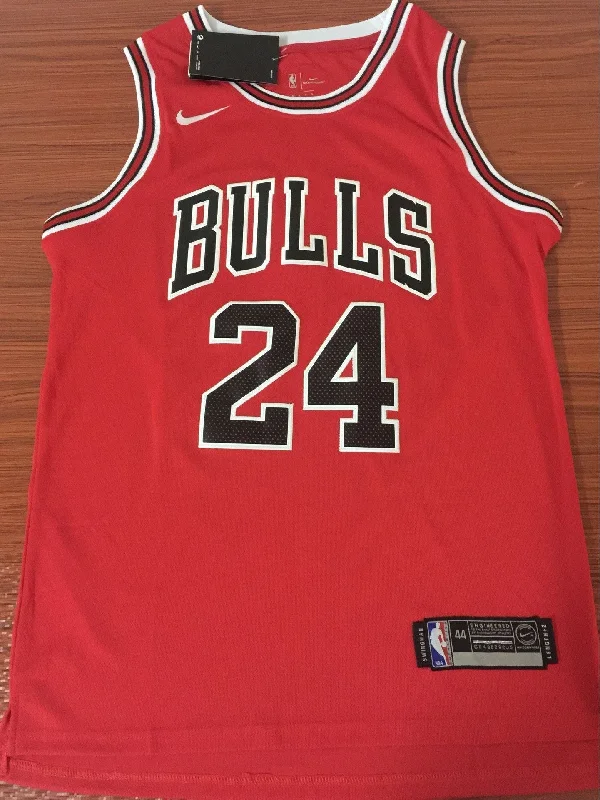 Men 24 Lauri Markkanen Jersey Red Chicago Bulls Swingman Jersey Fanatics