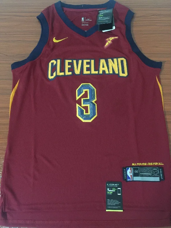 Men 3 Isaiah Thomas Jersey Red Cleveland Cavaliers Jersey Swingman Fanatics