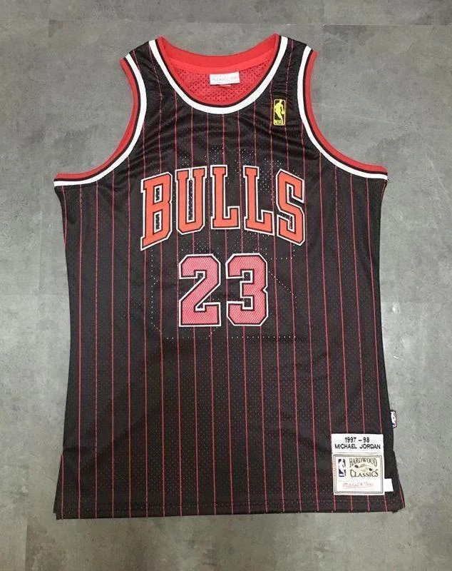 Men 23 Michael Jordan Jersey Black Chicago Bulls Jersey Swingman Special