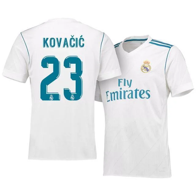 Men 23 Mateo Kovacic Jersey Soccer Real Madrid Jersey 2018 LaLiga