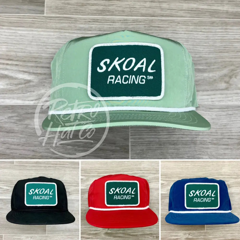 Skoal Racing (Rectangle) on Retro Poly Rope Hat