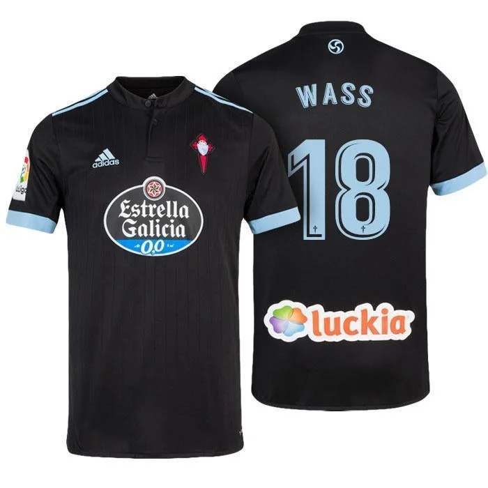 Men 18 Daniel Wass Jersey Soccer Celta de Vigo Jersey 2018 LaLiga