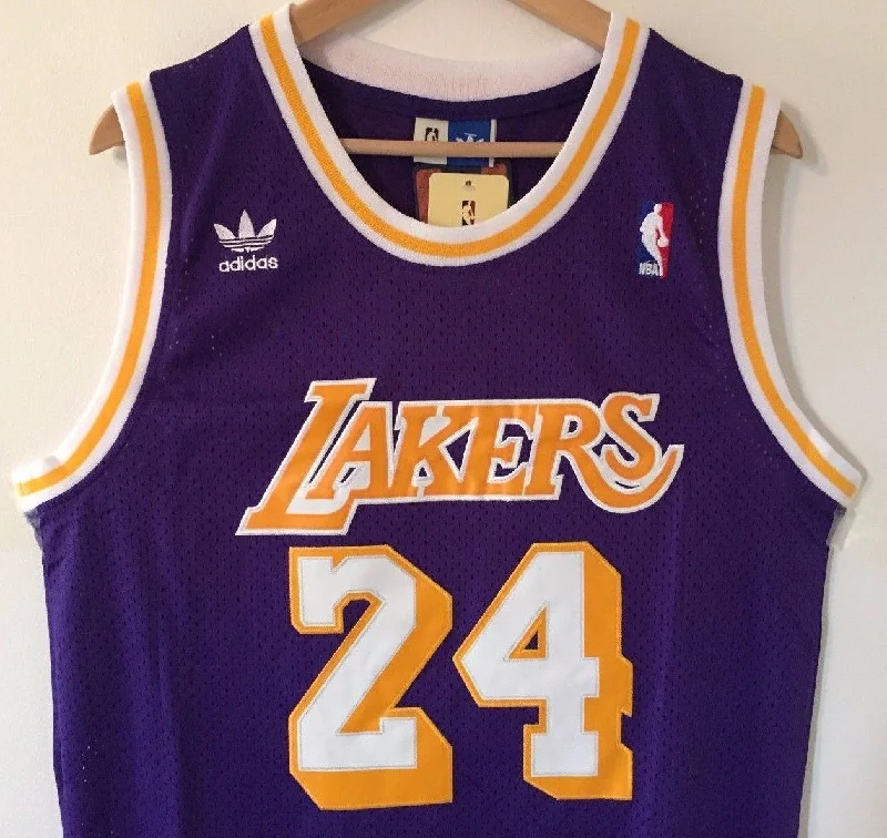 Men 24 Kobe Bryant Jersey Purple Los Angeles Lakers Swingman Jersey