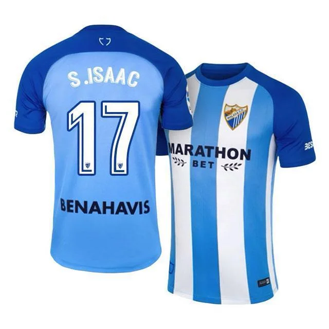 Men 17 Isaac Success Jersey Soccer Malaga CF Jersey 2018 LaLiga