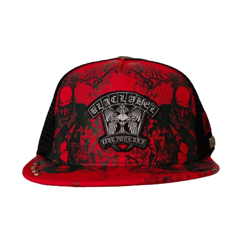 BLAC LABEL LIVE FOREVER SNAPBACK HAT (BURGUNDY)