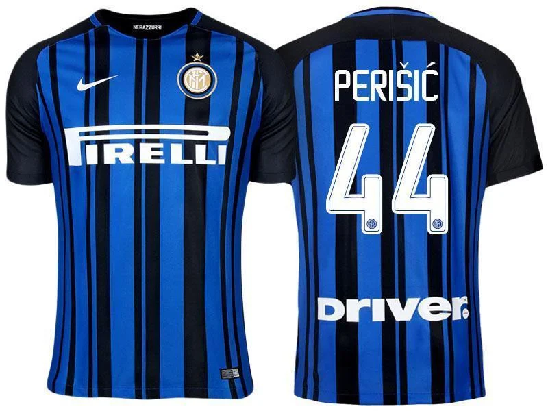 Men 44 Ivan Perisic Jersey Home Soccer Inter Milan FC Jersey 2018 Serie A