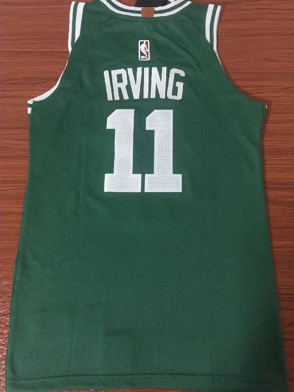 Men 11 Kyrie Irving Jersey Green Boston Celtics Swingman Jersey Player