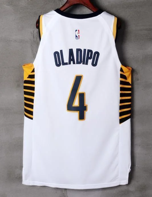 Men 4 VICTOR OLADIPO Jersey White Indiana Pacers Jersey Player