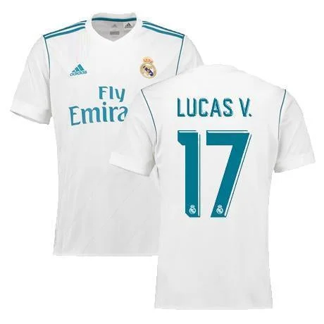 Men 17 Lucas Vazquez Soccer Real Madrid Jersey 2018 LaLiga