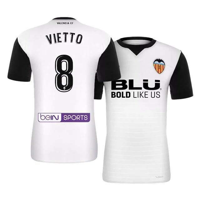 Men 8 Luciano Vietto Jersey Soccer Valencia Jersey 2018 LaLiga