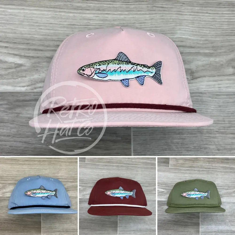 Trout on Retro Rope Hat