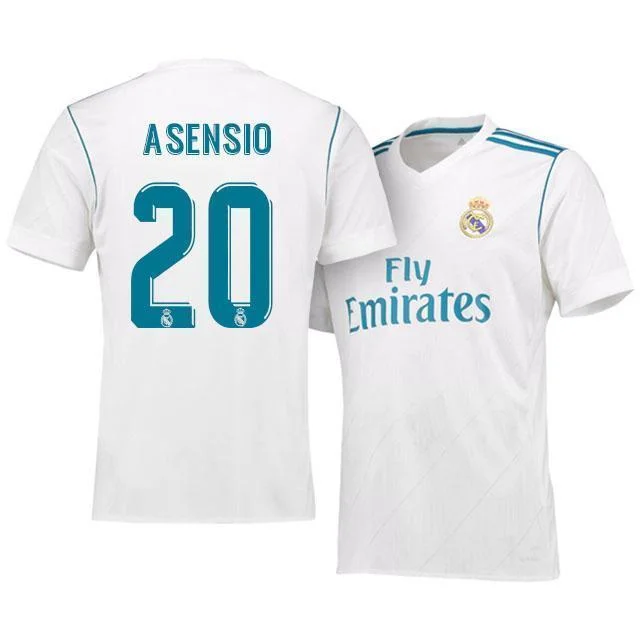 Men 20 Marco Asensio Jersey Soccer Real Madrid Jersey 2018 LaLiga