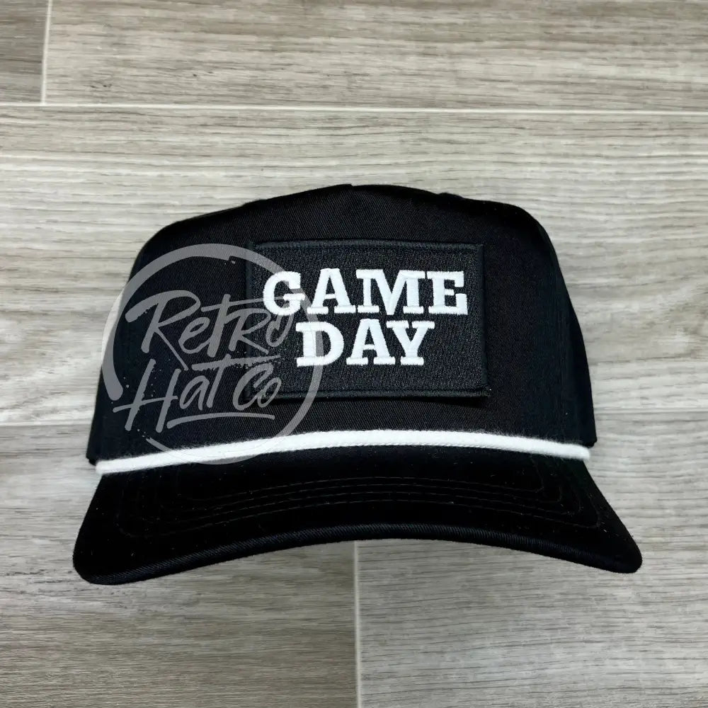 Game Day Patch on Two Tone Retro Rope Hat