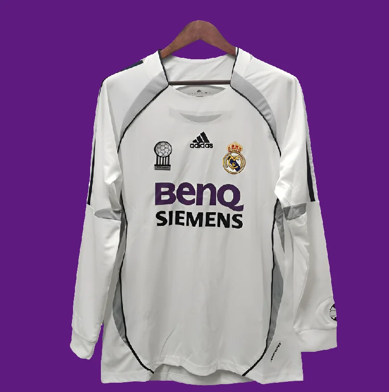 Real Madrid 2006 home lomg sleeve manga larga used