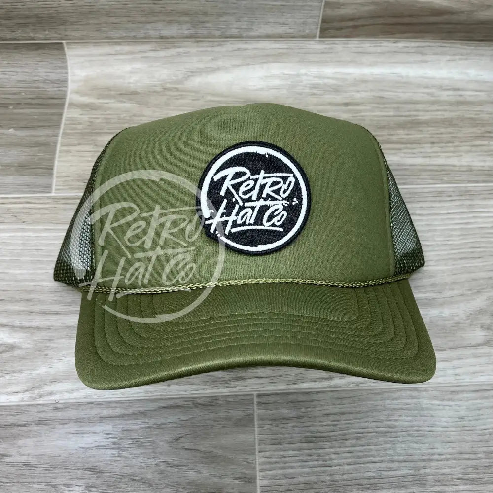 Olive Trucker (black - glow in the dark patch)