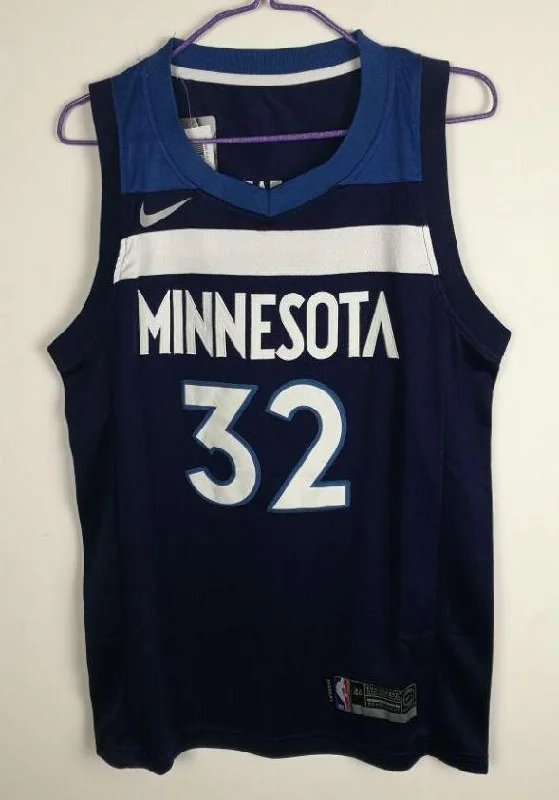 Men 32 Karl Anthony Towns Jersey Black Minnesota Timberwolves Fanatics