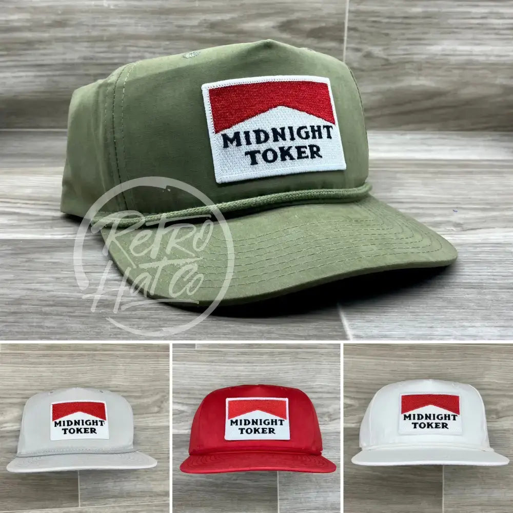 Midnight Toker on Retro Rope Hat (Solid)