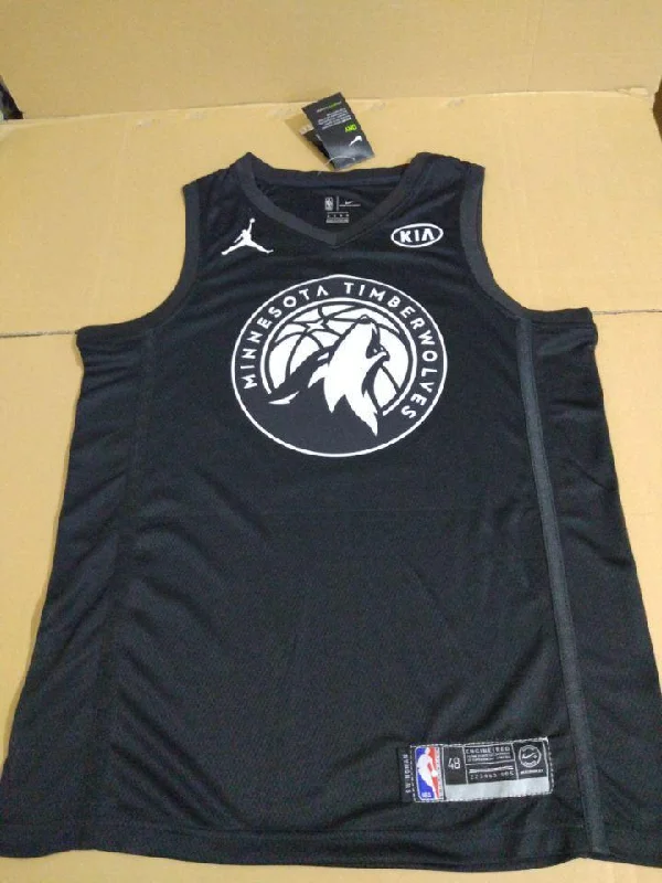 All Star Men 32 Karl Anthony Towns Jersey Black Minnesota Timberwolves Fanatics