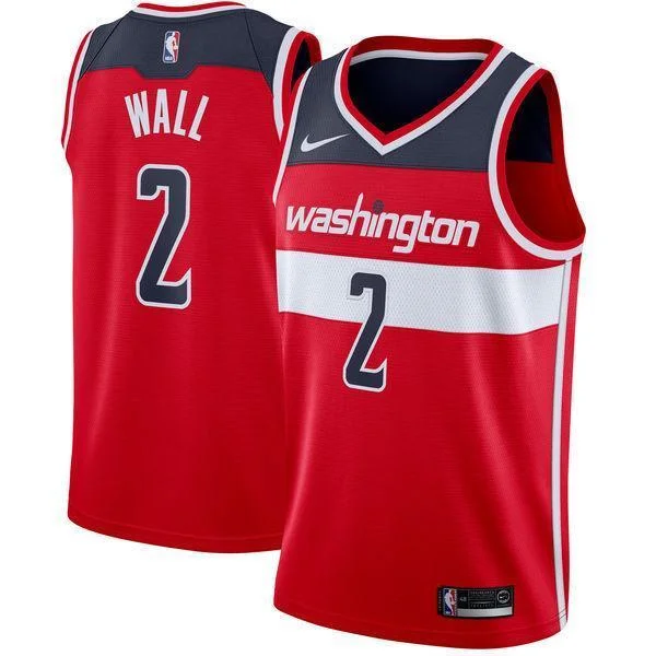 Men 2 John Wall Jersey Red Washington Wizards Swingman Fanatics version