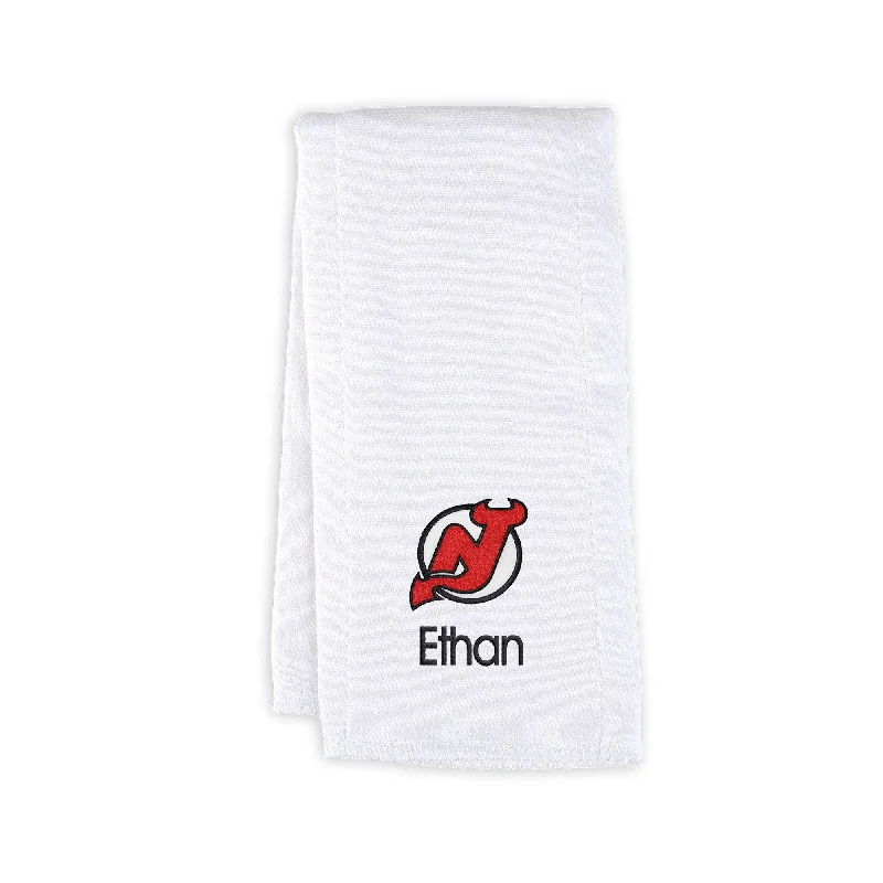 Personalized New Jersey Devils Burp Cloth