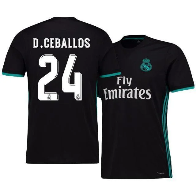 Men 24 Dani Ceballos Jersey Soccer Real Madrid Jersey 2018 LaLiga