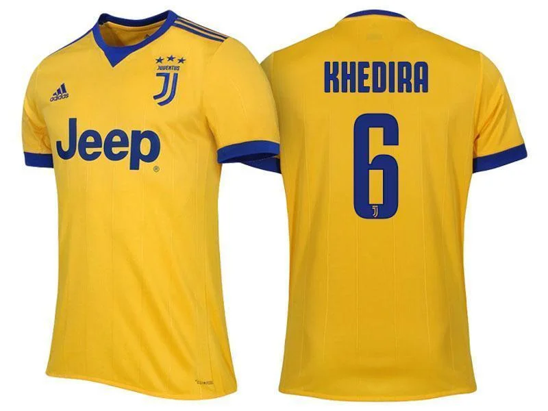 Men 6 Sami Khedira Jersey Away Soccer Juventus Jersey 2018 Serie A