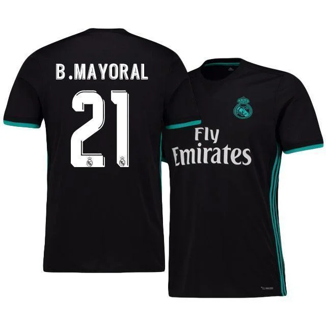 Men 21 Borja Mayoral Jersey Soccer Real Madrid Jersey 2018 LaLiga