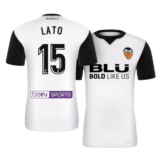 Men 15 Toni Lato Jersey Soccer Valencia Jersey 2018 LaLiga