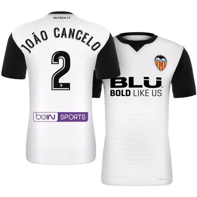 Men 2 Joao Cancelo Jersey Soccer Valencia Jersey 2018 LaLiga