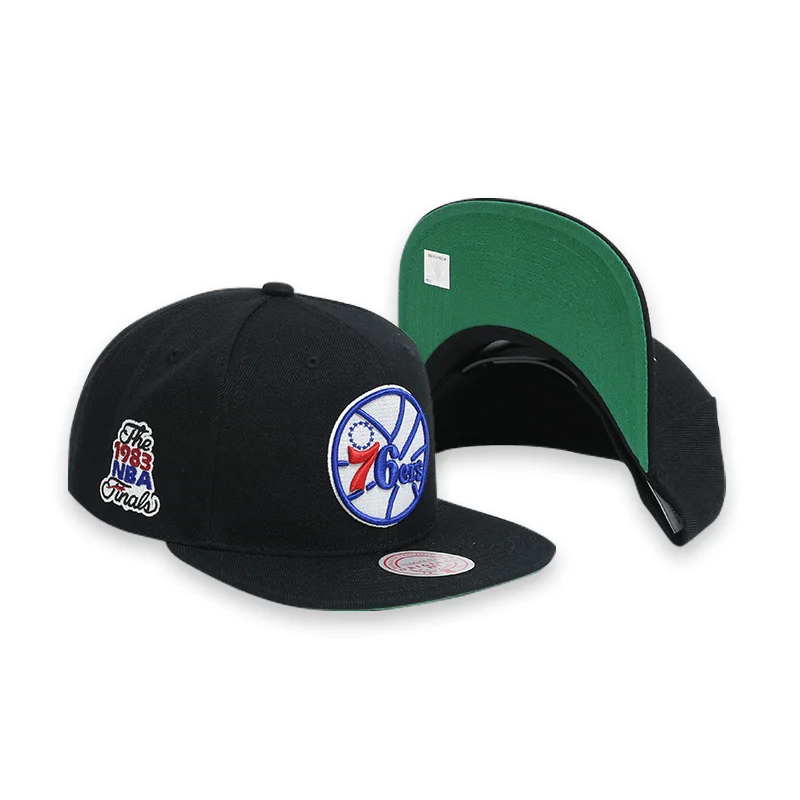 [HHSS2976-P76YYPPPBLC] Philadelphia 76ers NBA Final Black Mens Snapback