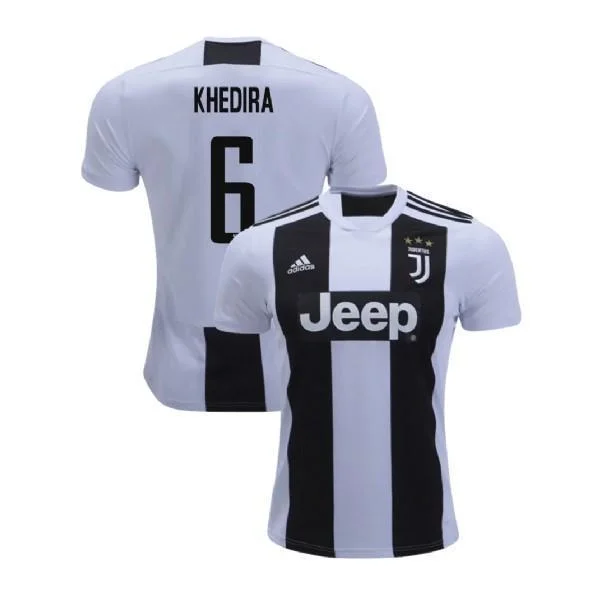 Men 6 Sami Khedira Jersey Home Soccer Juventus Jersey 2019 Serie A