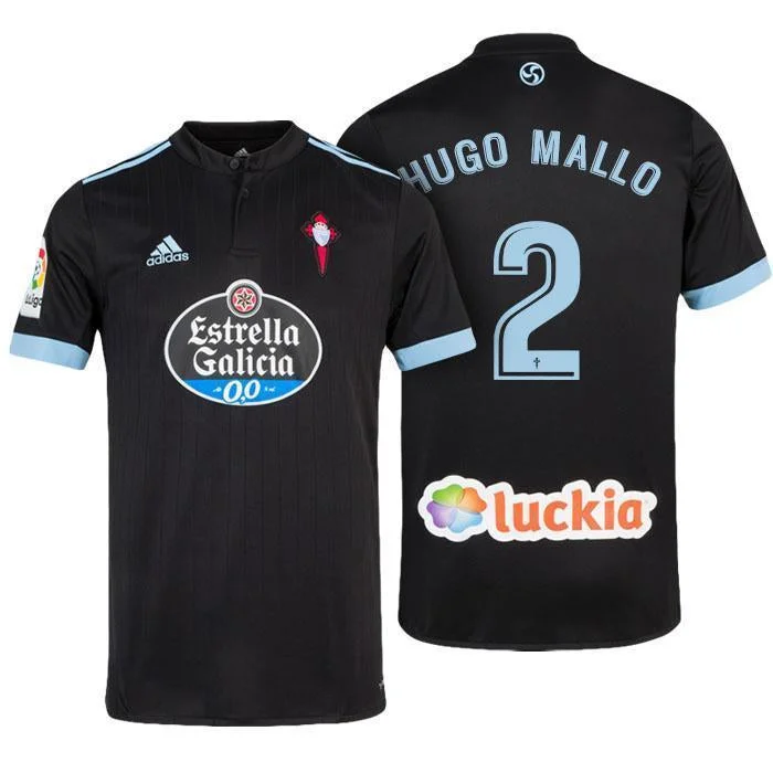 Men 2 Hugo Mallo Novegil Jersey Soccer Celta de Vigo Jersey 2018 LaLiga