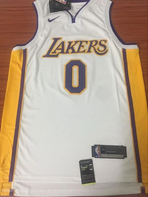 Men 0 Kyle Kuzma Jersey White Los Angeles Lakers Swingman Fanatics