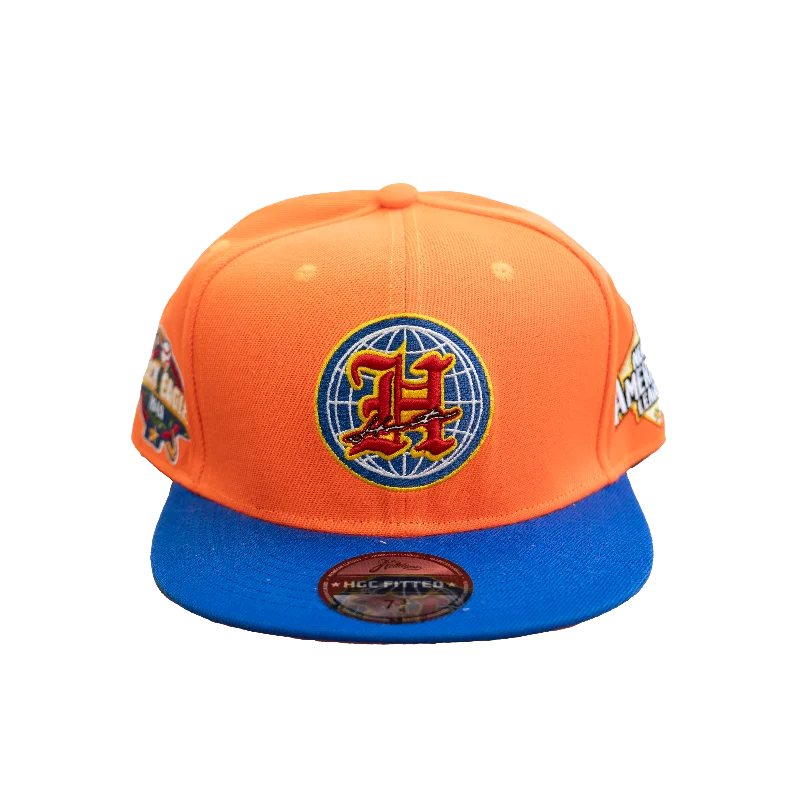 HOUSTON BLACK EAGLES FITTED HAT (ORANGE)