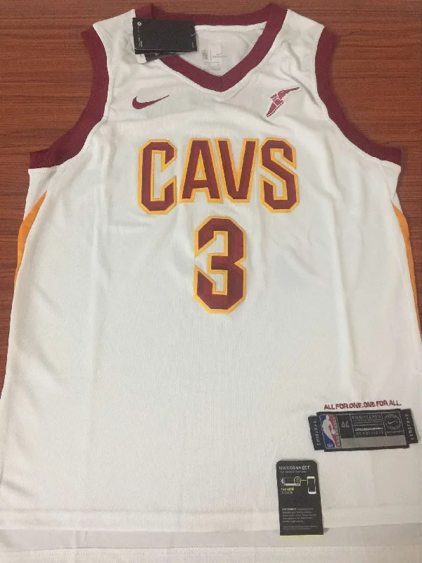 Men 3 Isaiah Thomas Jersey White Cleveland Cavaliers Jersey Swingman Fanatics