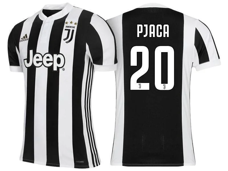 Men 20 Marko Pjaca Jersey Home Soccer Juventus Jersey 2018 Serie A