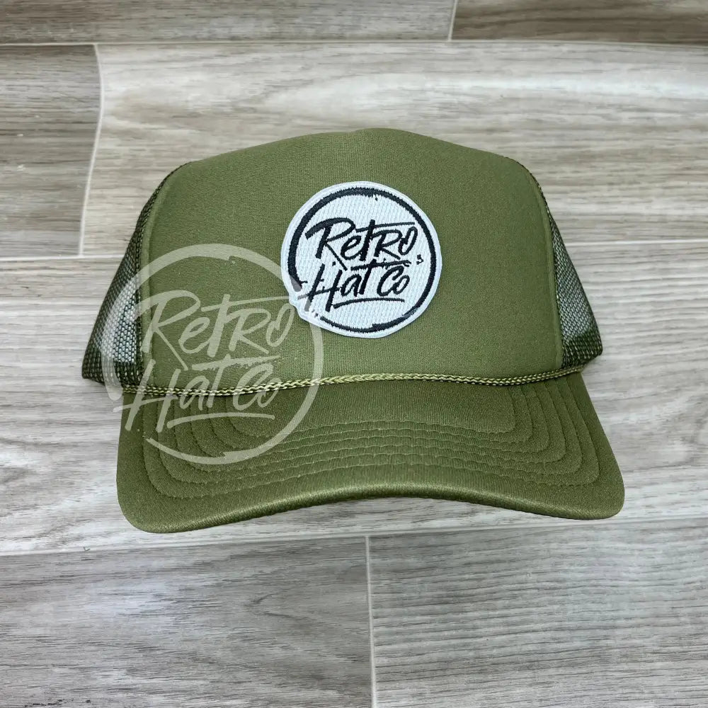 Olive Trucker (white patch)