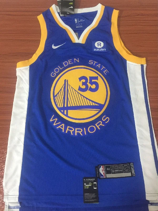 Men GSW 35 Kevin Durant Jersey Blue Golden State Warriors Jersey Fans