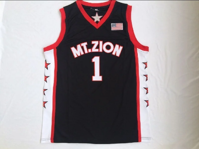 Men 1 Tracy McGrady Jersey Black Mount Zion Christian Academy Throwback