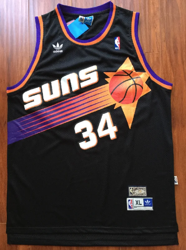 Men 34 Charles Barkley Jersey Black Phoenix Suns Swingman Fanatics