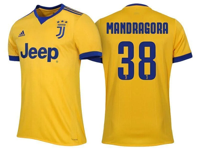 Men 38 Rolando Mandragora Jersey Away Soccer Juventus Jersey 2018 Serie A