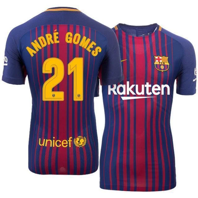 Men 21 Andre Gomes Jersey Soccer Barcelona Jersey 2018 La Liga